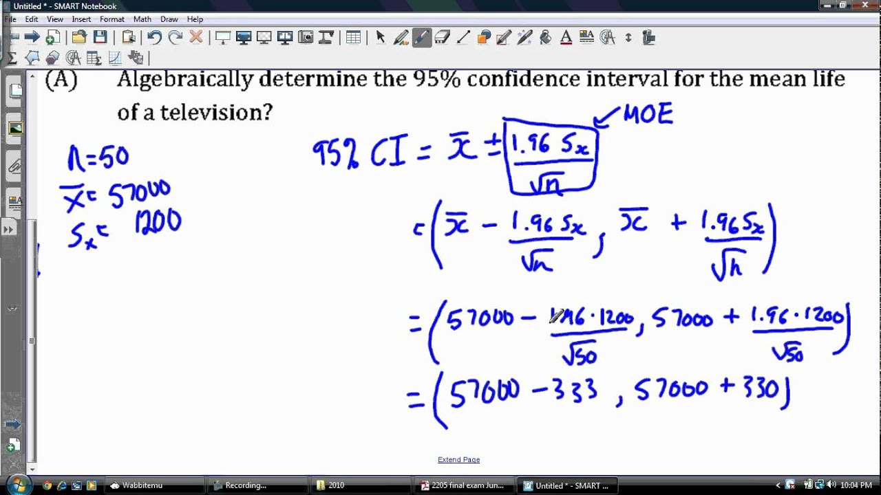 conduct a confidence interval analysis